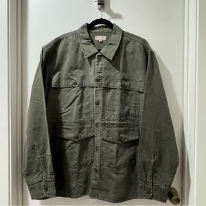 Wallace & Barnes pigment-dyed cotton canvas overshirt